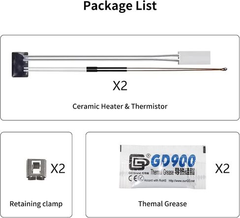 طابعة ثلاثية الأبعاد Hotend لرأس بثق Bambu Lab A1 0.4 مم A1، فوهة فولاذية صلبة قابلة للإزالة 0.4 مم مع غلاف سيليكون مقاوم لدرجات الحرارة العالية in Saudi Arabia