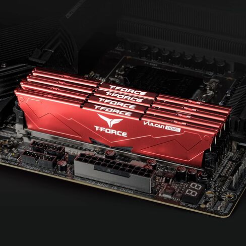 TEAMGROUP T-Force Vulcan DDR5 32GB (2x16GB) 6000MHz (PC5-48000) CL38 Intel XMP 3.0 & AMD Expo Compatible Desktop Memory Module Ram Black FLBD532G6000HC38GDC01 in Kuwait