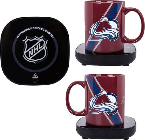 Uncanny Brands San Jose Sharks Logo Mug Warmer with Mug – Keeps Your Favorite Beverage Warm - Auto Shut On/Off in Saudi Arabia