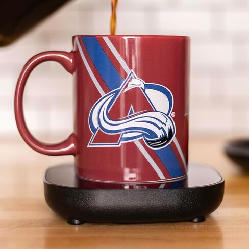 Uncanny Brands San Jose Sharks Logo Mug Warmer with Mug – Keeps Your Favorite Beverage Warm - Auto Shut On/Off in Saudi Arabia