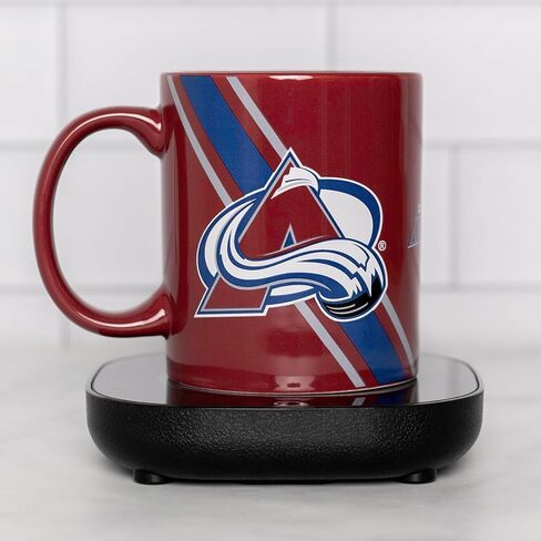 Uncanny Brands San Jose Sharks Logo Mug Warmer with Mug – Keeps Your Favorite Beverage Warm - Auto Shut On/Off in Saudi Arabia
