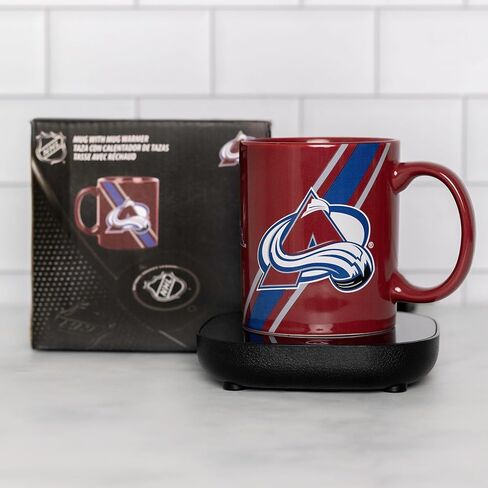 Uncanny Brands San Jose Sharks Logo Mug Warmer with Mug – Keeps Your Favorite Beverage Warm - Auto Shut On/Off in Saudi Arabia