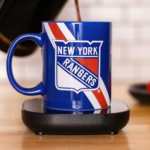 Uncanny Brands San Jose Sharks Logo Mug Warmer with Mug – Keeps Your Favorite Beverage Warm - Auto Shut On/Off in Saudi Arabia