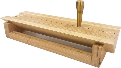 Bookbinding Punching Cradle with Aluminum Piercing Guide, with an Awl and Ruler, Signature Punching Tool Set for Bookbinding Kit, for Book DIY Crafts, Polished Smooth Surface, Easy to Use Guide in Saudi Arabia