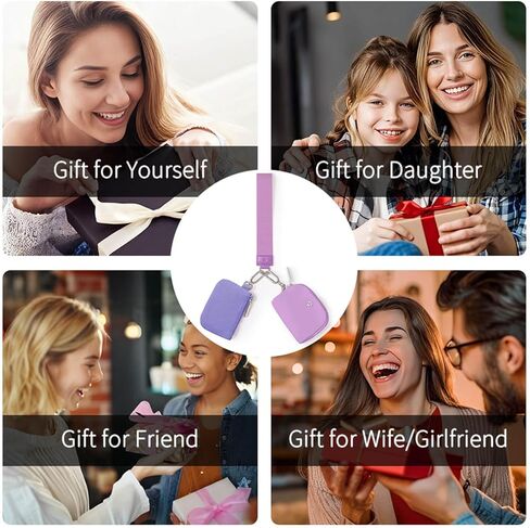 Dual Pouch Wristlet Wallets for Women, Mini Zip Around Wristlet Wallet, Double Pocket Wrist Wallet Portable Coin Purse Zipper, Gift for Women Mom Girl Friend Sister Her Wife Daughter Girlfriend in Kuwait