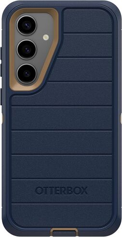 OtterBox Samsung Galaxy S24+ (فقط) - حافظة سلسلة Defender - جينز أزرق فاتح (أزرق) - بدون شاشة - متين ومتين - مع حماية للمنافذ - يتضمن مشبك الحافظة - حماية دفاعية ميكروبية in Saudi Arabia