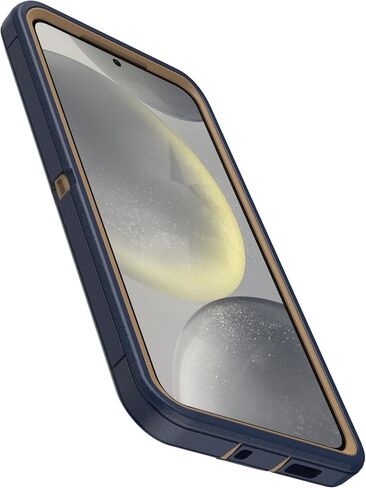OtterBox Samsung Galaxy S24+ (فقط) - حافظة سلسلة Defender - جينز أزرق فاتح (أزرق) - بدون شاشة - متين ومتين - مع حماية للمنافذ - يتضمن مشبك الحافظة - حماية دفاعية ميكروبية in Saudi Arabia