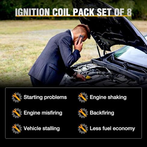 Nilight Ignition Coil Pack UF669 Fit for Chevy Cruze Sonic Trax Volt Cadillac ELR Buick Encore 2011-2015 2016-2018 1.4L D521C 55577898 55579072 25198623 Automotive Replacement Ignition Coils 1 Pack in Saudi Arabia