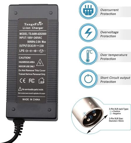36V Electric Bike Lithium Battery Charger 42V Scooter Replacement Charger for 44V 37V Power Battery Charger in Saudi Arabia