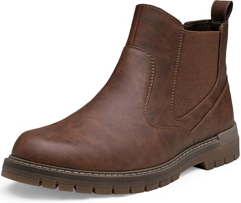 Jousen Mens Boots Retro Mens Casual Boots Chelsea Boots Mens Slip On Boots for Men in Kuwait