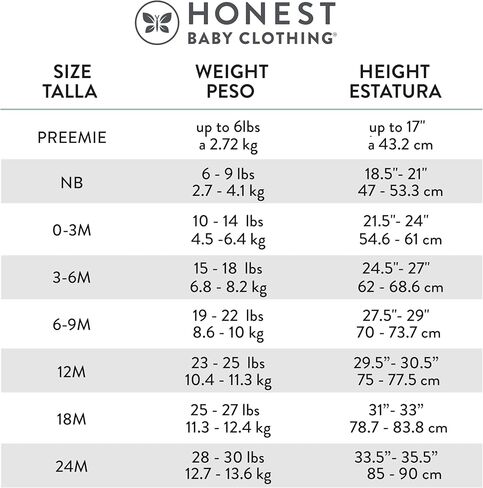HonestBaby Multipack ملابس داخلية قصيرة الأكمام قطعة واحدة 100% قطن عضوي للأطفال الرضع الأولاد والبنات للجنسين، 3 عبوات من اللون المريمية، 6-9 أشهر in Saudi Arabia
