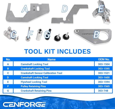 3.6 Pentastar Timing Tool Kit, 3.6L Camshaft Phaser Timing Chain Lock Tool Set Compatible with 2011 to 2019 Chrysler Dodge Jeep Ram, Replace 10200A 10202 10369A in Kuwait