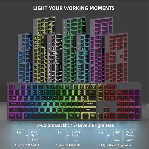 لوحة مفاتيح وماوس لاسلكيين، تصميم مضغوط مريح ورفيع للغاية، لوحة مفاتيح USB صامتة لاسلكية 2.4 جيجا هرتز وماوس لنظام التشغيل Windows، Mac OS، الكمبيوتر، سطح المكتب، الكمبيوتر الشخصي، الكمبيوتر المحمول - أخضر أبيض in Kuwait