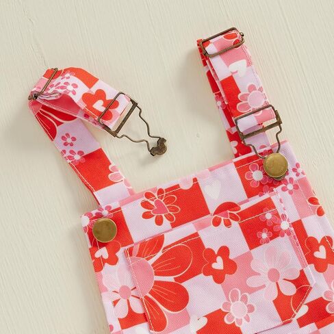 Toddler Baby Girl Romper Floral Print Clothes Outfits Sleeveless with Pocket Girls Summer One Piece Jumpsuits in Kuwait