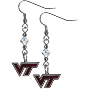 NCAA Siskiyou Sports Womens Georgia Tech Crystal Dangle Earrings One Size Team Color