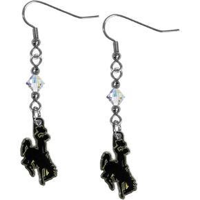 NCAA Siskiyou Sports Womens Georgia Tech Crystal Dangle Earrings One Size Team Color in Kuwait