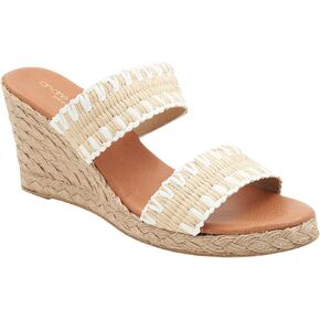 صندل نسائي من Nolita Raffia Wedge، بيج، 10