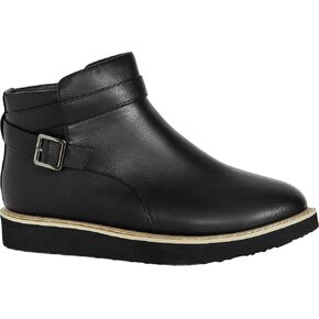 AVENUE Women's Wide FIT Ankle Boot Valentina Fashion, Black, 11