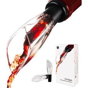 2 Pack Wine Air Aerator Pourer Spout-Pouring Improves Wine Taste Aroma,Premium Aerating Pourer and Decanter Spout,Wine Aireators Pourer,Wine Pourers No Drip,Gifts for Wine Lovers