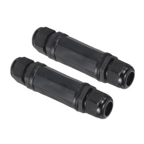 MECCANIXITY Waterproof RJ45 Coupler, Dual Head Shielded Female to Female IP67 Ethernet Outdoor LAN Cable Connector for Cat6/Cat5e/Cat5, Pack of 5