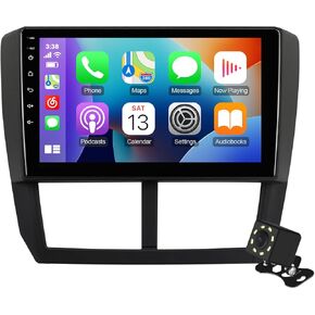 6+128GB 9-Inch IPS Touchscreen Android 12 Car Stereo for Subaru Forester 2008-2012 Impreza 2008-2011 with Wireless CarPlay & Android Auto Car Radio, Support GPS, WiFi, Bluetooth, FM Radio