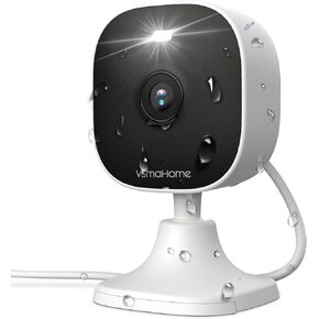 2K Security Camera Outdoor/Indoor, 2.4G Wi-Fi Home Camera with 8X Zoom, IP66 Waterproof,2-Way Audio,Spotlight,Color Night Vision,AI Human/Motion/Sound Detection,Siren Alarm,Works with Alexa