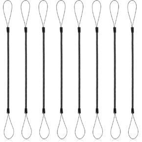 8 PCS Elastic Lanyard Tether Retractable Spring Coil Strap Pens Coil Spring Straps Touch Pens Plastic Coil Spring Leash Stylus Lanyard Cord for Tethering Touch Pens to Touchscreen (11.8in)