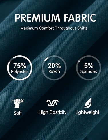 سراويل Fitglam النسائية الطبية للتنظيف الطبي للركض للنساء بحزام خصر مطاطي مع رباط مقاس نحيف 6 جيوب in Kuwait