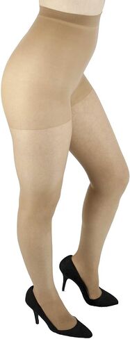 جوارب نسائية من L'eggs ذات طاقة شفافة مكونة من زوجين من الجوارب العلوية المعززة عند أصابع القدم in Kuwait