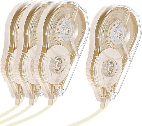 Zonon 2 Pieces Beige Correction Tape Cream Color Beige Corrective Tape Eraser 100 Feet Long for School Office Supplies Crafting, Note Taking, Journal in Saudi Arabia