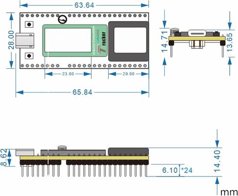 ESP32 S3 SX1262 وحدة عصا لاسلكية WiFi BLE LoRa V3 لوحة تطوير مع شاشة OLED 0.49 بوصة 863 ~ 928 ميجا هرتز بلوتوث 64 متر بت متوافقة مع Arduino in Saudi Arabia