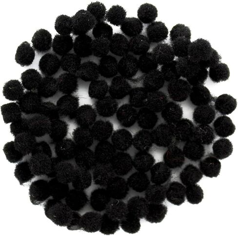Essentials by Leisure Arts Pom Poms - White - 5mm - 100 Piece pom poms Arts and Crafts - White Pompoms for Crafts - Craft pom poms - Puff Balls for Crafts in Kuwait