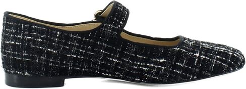 Sam Edelman Women's Michaela Stud Mary Jane Flat, Black Leather, 6.5 in Saudi Arabia