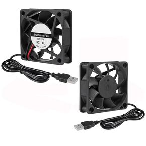 4PCS 12025 Fan 120x120x25mm DC 5V 120mm x 25mm USB Brushless Cooling PC Fan, Replacement Ball Bearing 120mm 4.72in Fan for Cooling DIY PC Computer Case Fan - USB