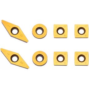 VINWOX 8 PCS Carbide Wood Lathe Turning Tool Set, Carbide Lathe Turning Tool, Including Swan Neck Hollower, Rougher, Finisher, Detailer, Pen Turning tools, Aluminum Alloy Handles from 14" to 29"