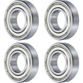 uxcell 4 Pcs 16005-2Z Deep Groove Ball Bearing, 25mm x 47mm x 8mm High Carbon Chrome Steel Z0 Double Rubber Sealed Bearing (ABEC1) in Saudi Arabia