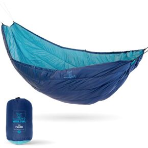 Wise Owl Outfitters Hammock Underquilt for Camping Hammock - Insulated Synthetic Underquilt for Single and Double Hammocks Grey