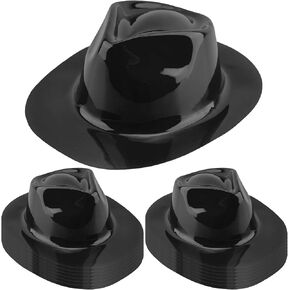 SGBETTER 15 Pcs Plastic Cowboy Hats Bulk Western Cowboy Cowgirl Party Hat Brown Wide Brim Cowboy Hat for Adult Kids Western Party Costume Accessories