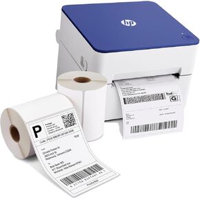 HP Shipping Label Printer, 4x6 Commercial Grade Direct Thermal, Compact & Easy-to-use, High-Speed 300 DPI Printer, Barcode Printer, Compatible with Amazon, UPS, Shopify, Etsy, Ebay, ShipStation & More