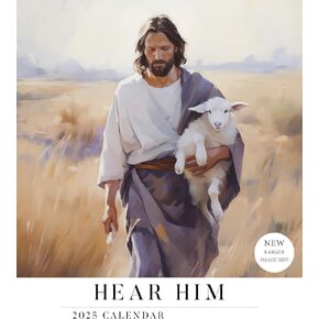 HavenLight 2024 Wall Art Calendar - "The Lord is My Light" by Scott Sumner, 12" x 12" Printed in Premium Archival Paper - Monthly Calendar, Inspirational Wall Decor - Jesus Poster