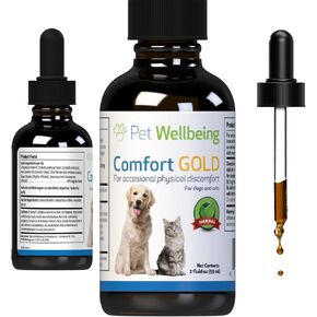 Pet Wellbeing Comfort Gold for Cats - Vet-Formulated - Supports Feline Physical Comfort - Natural Herbal Supplement 2 oz (59 ml)