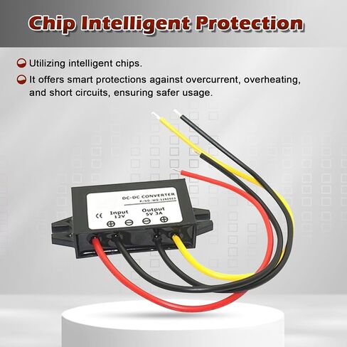 DC 12V Step Up to 24V Boost Converter 5A DC Voltage Regulator Power Converter Waterproof Module Transformer for Golf Cart Club Car Led Lights... in Saudi Arabia