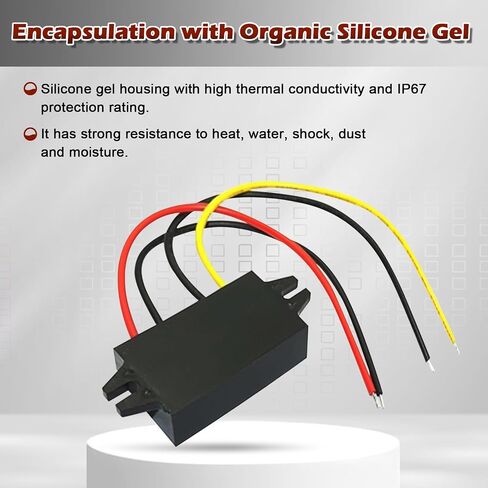 DC 12V Step Up to 24V Boost Converter 5A DC Voltage Regulator Power Converter Waterproof Module Transformer for Golf Cart Club Car Led Lights... in Saudi Arabia