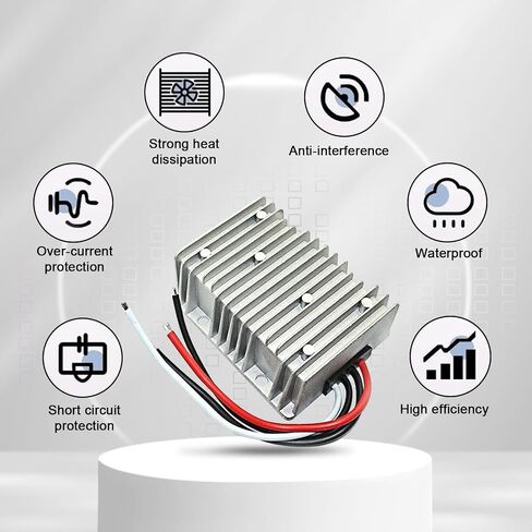 DC 12V Step Up to 24V Boost Converter 5A DC Voltage Regulator Power Converter Waterproof Module Transformer for Golf Cart Club Car Led Lights... in Saudi Arabia