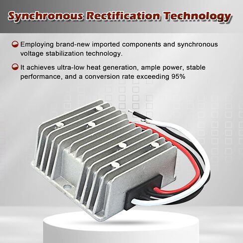 DC 12V Step Up to 24V Boost Converter 5A DC Voltage Regulator Power Converter Waterproof Module Transformer for Golf Cart Club Car Led Lights... in Saudi Arabia
