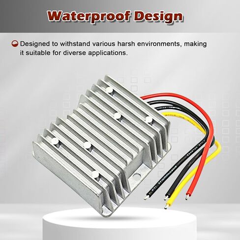 DC 12V Step Up to 24V Boost Converter 5A DC Voltage Regulator Power Converter Waterproof Module Transformer for Golf Cart Club Car Led Lights... in Saudi Arabia