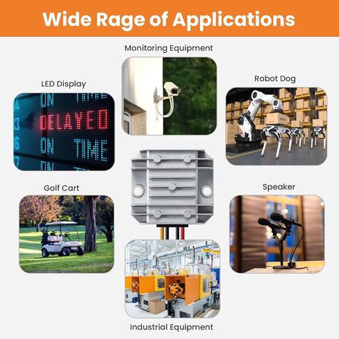 DC to DC Boost Converter 12V Step Up to 24V 10A Waterproof Regulator Power Converter for Golf Cart Club Car LED Strip Light in Kuwait