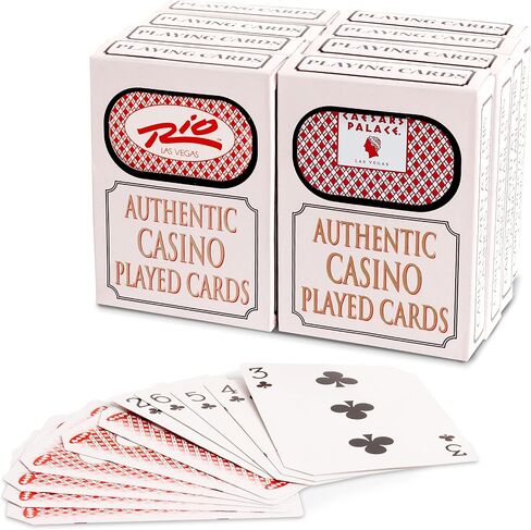 Genuine Casino Cards - Four Played Decks from Assorted Nevada Casino Cartas Casino Quality Playing Cards NO Jokers 4 Pack in Saudi Arabia