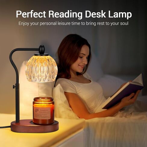 NVRGIUP Candle Warmer Lamp, Remote Control & Touch Panel, Latest Upgraded Candle Lamp Warmer with 2-4-8H Timing, 4-Level Dimming, Height Adjustable, 2 Bulbs for Home Decor Christmas Gifts for Mom in Kuwait