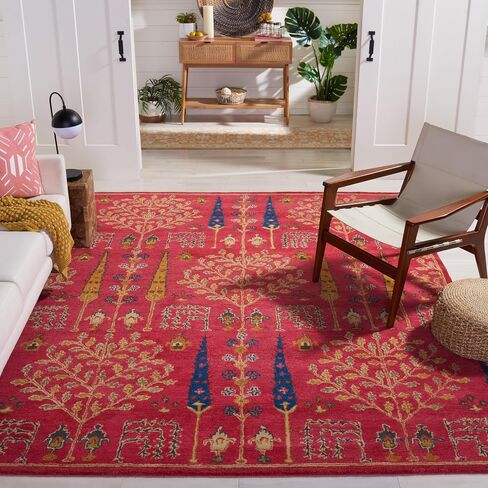SAFAVIEH Heritage Collection Accent Rug - 2' x 3', Red & Multi, Handmade Traditional Oriental Wool, Ideal for High Traffic Areas in Entryway, Living Room, Bedroom (HG418Q) in Saudi Arabia